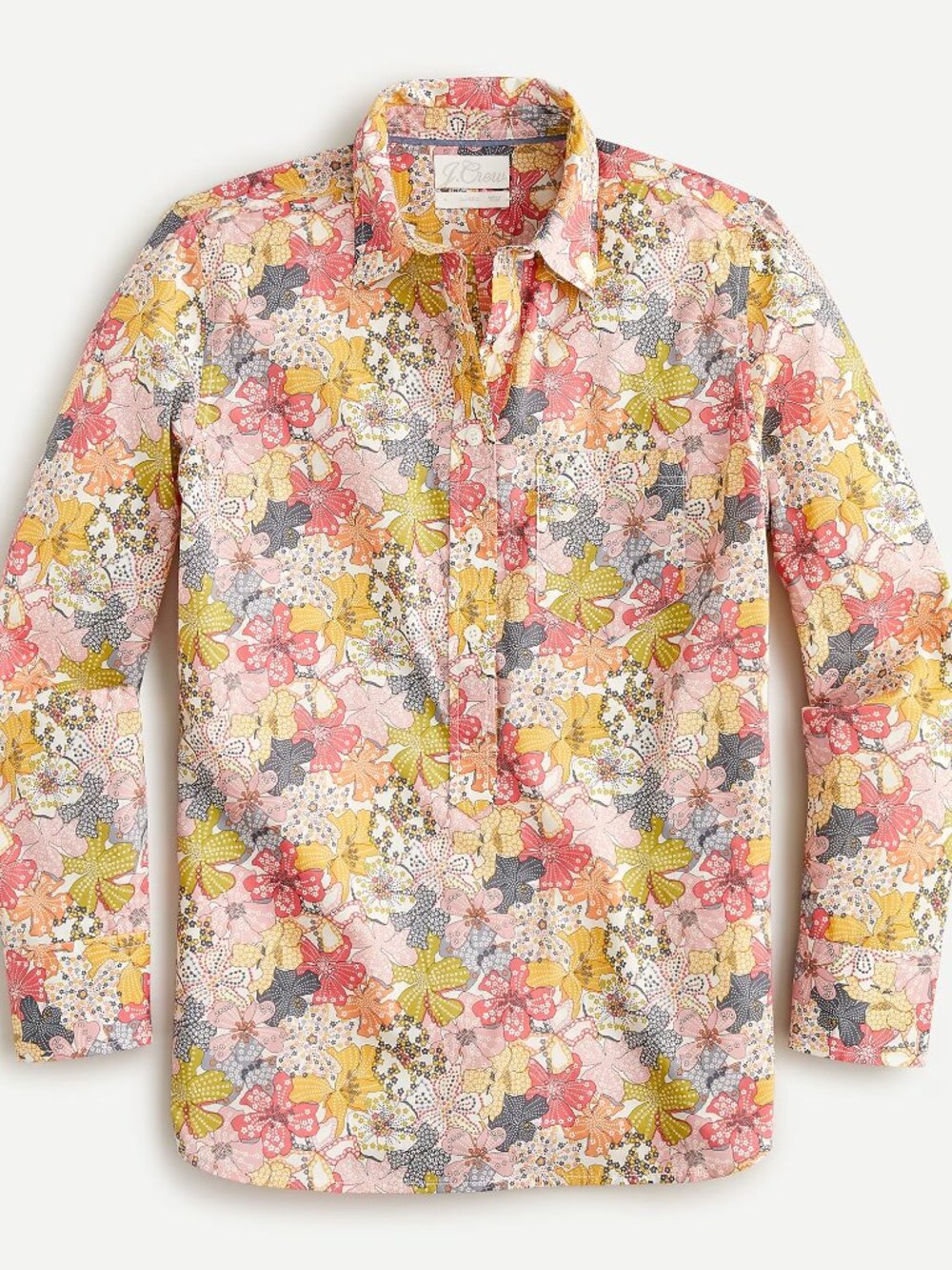 JCrew Classic-fit popover shirt in Liberty® Mauvey floral